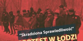 Protest „Skradziona Sprawiedliwość” w Łodzi