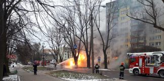 Wybuch gazu na ul. Lutomierskiej