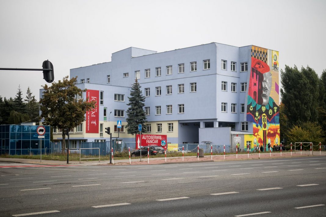 Spółdzielnia Elektrotechniczna POKÓJ - mural Magdaleny Ćwik