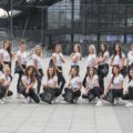 Miss Polonia Województwa Łódzkiego na dworcu Łódź Fabryczna